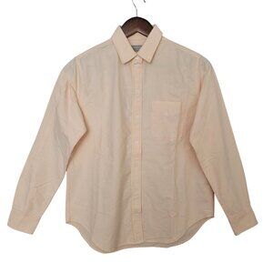 Everlane The Relaxed Oxford Shirt Womens Size 0 Apricot Organic Cotton NWT